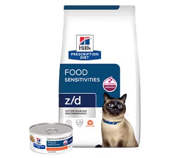 Skin care cat food