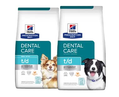 Dental care dog food