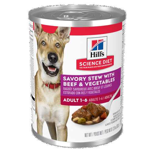 Adult Savory Stew with Beef & Vegetables Dog Food Packshot