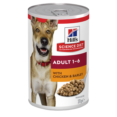 Adult with Chicken & Barley Wet Dog Food Packshot
