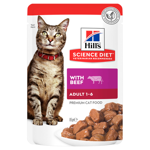 Adult with Beef Cat Food Packshot