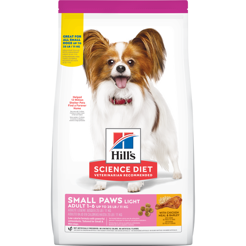 Adult Light Small & Mini Chicken Meal, Barley & Brown Rice Recipe Dog Food Packshot